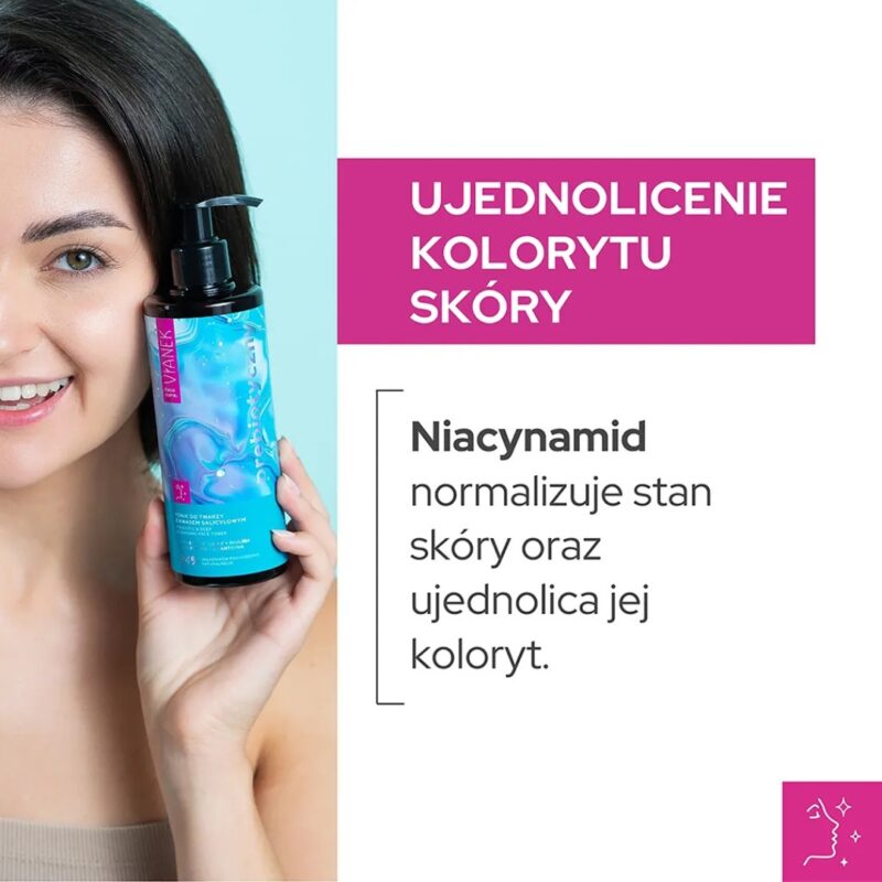 Tonik do twarzy z kwasem salicylowym VIANEK Prebiotyczny niweluje wypryski - obrazek 6