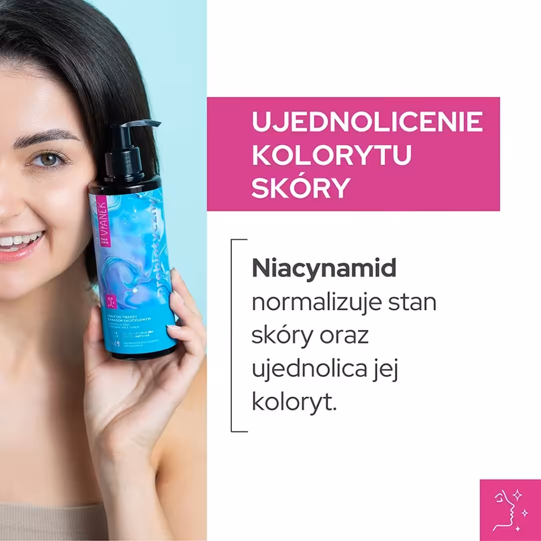 Tonik do twarzy z kwasem salicylowym VIANEK Prebiotyczny niweluje wypryski - obrazek 6