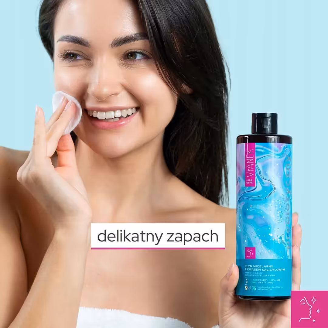 Płyn micelarny z kwasem salicylowym VIANEK Prebiotyczny do cery mieszanej - obrazek 8