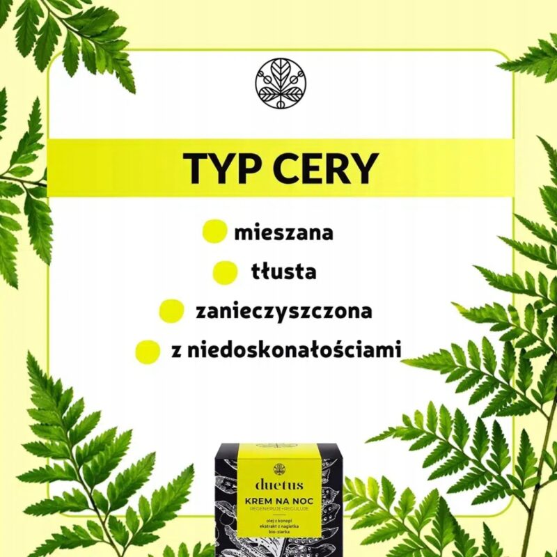 DUETUS Regenerujący Krem Na Noc Odżywający do Cery Mieszanej Lekki krem - obrazek 6