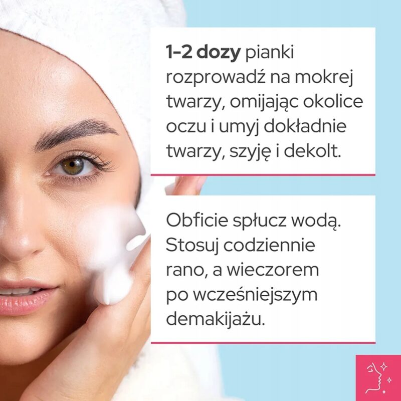 Łagodna Pianka do mycia twarzy nawilżająca VIANEK Prebiotyczny z Inuliną - obrazek 2