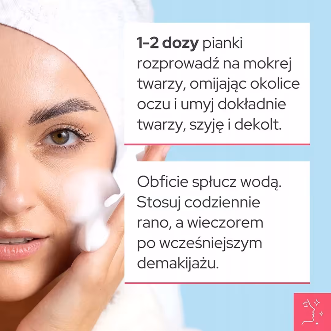 Łagodna Pianka do mycia twarzy nawilżająca VIANEK Prebiotyczny z Inuliną - obrazek 2