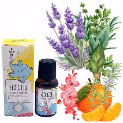 Olejek do aromaterapii dla dzieci Sio Gilu mieszanka olejków eterycznych 15 ml