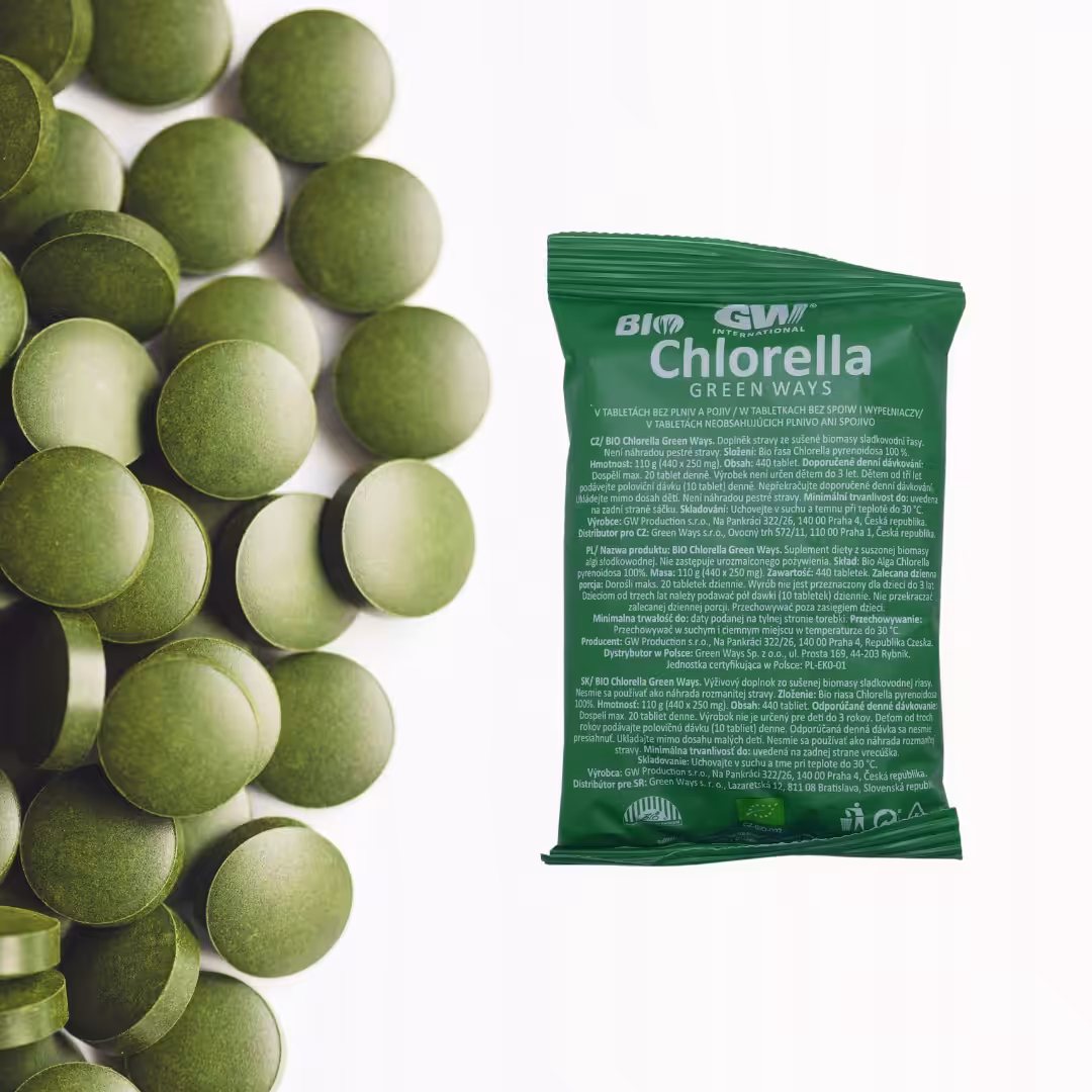 Chlorella Green Ways BIO - 440 tabletek, 110 g - obrazek 2