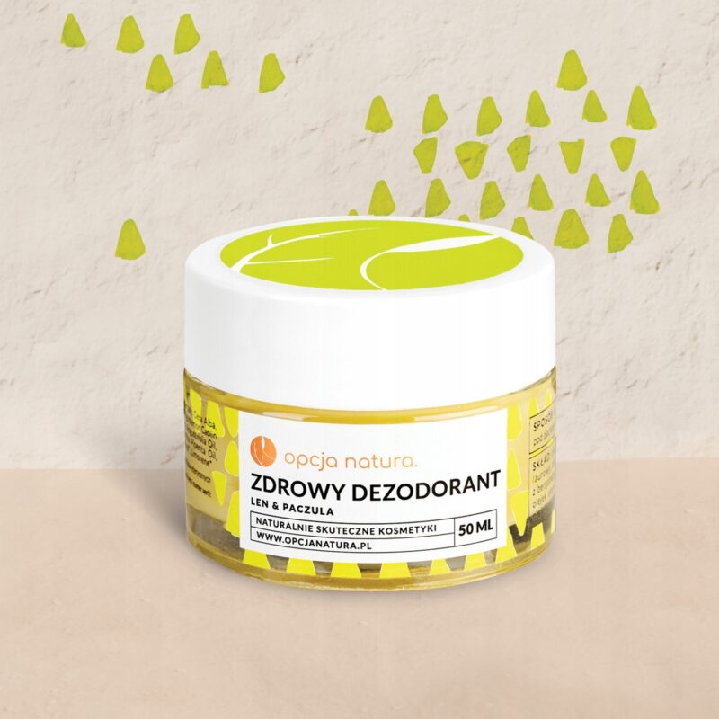 2x Opcja Natura Zdrowy dezodorant Len i Paczula 50 ml naturalna świeżości - obrazek 5
