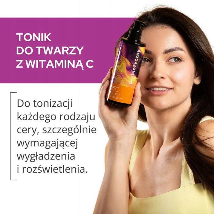 Tonik do twarzy z witaminą C VIANEK Prebiotyczny Poprawia nawilżenie - obrazek 4