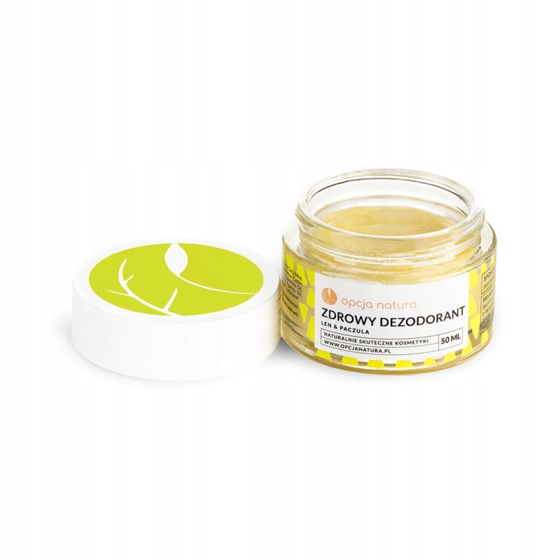 2x Opcja Natura Zdrowy dezodorant Len i Paczula 50 ml naturalna świeżości - obrazek 4