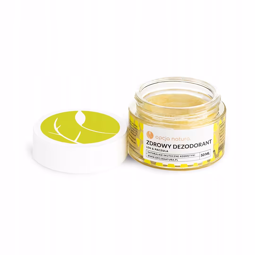 2x Opcja Natura Zdrowy dezodorant Len i Paczula 50 ml naturalna świeżości - obrazek 4