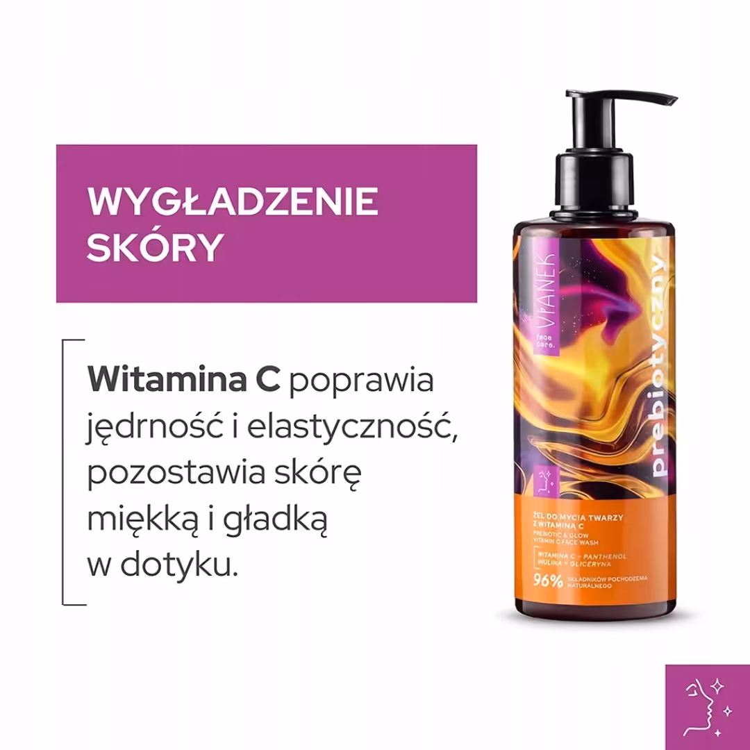Żel do mycia twarzy z witaminą C VIANEK Prebiotyczny oczyszczanie Twarzy - obrazek 4