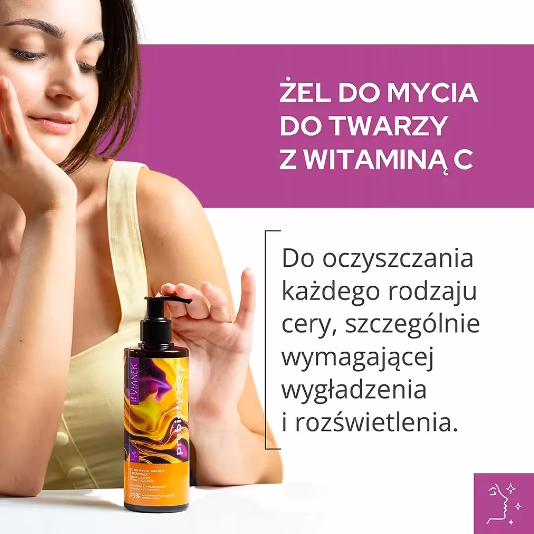 Żel do mycia twarzy z witaminą C VIANEK Prebiotyczny oczyszczanie Twarzy - obrazek 7