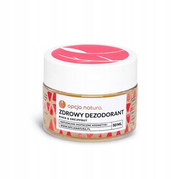 2x Zdrowy dezodorant w kremie Pinia Grejpfrut Antybakteryjny Opcja Natura - obrazek 4
