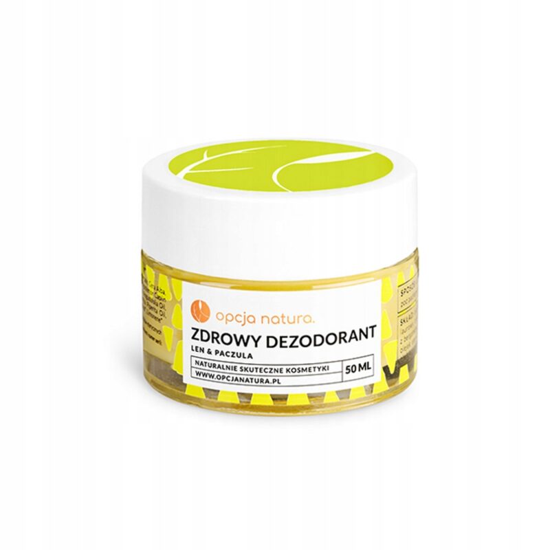 2x Opcja Natura Zdrowy dezodorant Len i Paczula 50 ml naturalna świeżości - obrazek 3