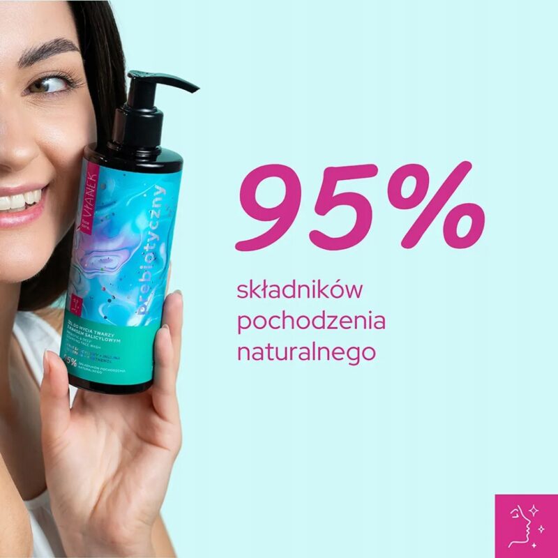 Żel do mycia twarzy z kwasem salicylowym VIANEK Prebiotyczny cera mieszana - obrazek 7