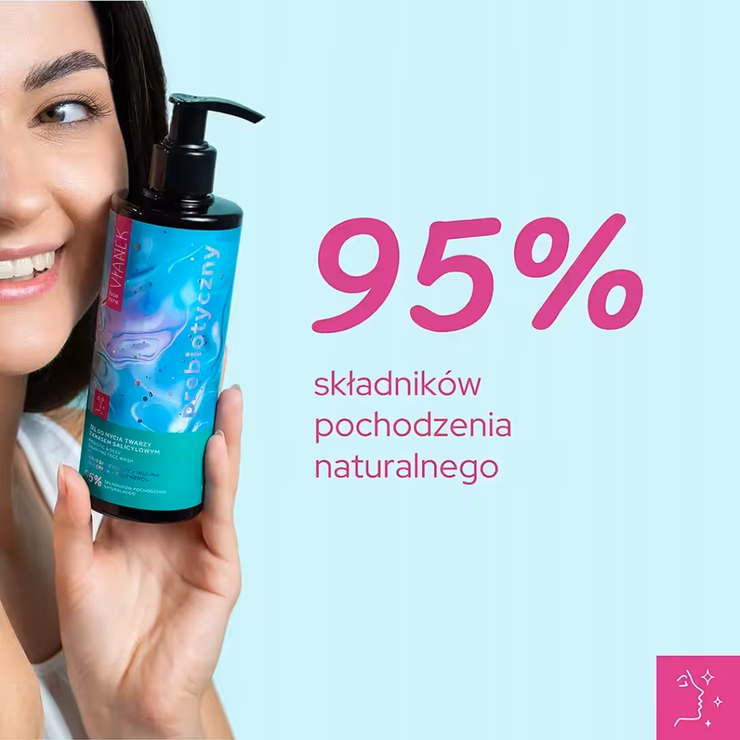 Żel do mycia twarzy z kwasem salicylowym VIANEK Prebiotyczny cera mieszana - obrazek 7