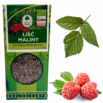 Malina liść - 25g DARY NATURY Herbata liść maliny Oczyszczanie organizmu