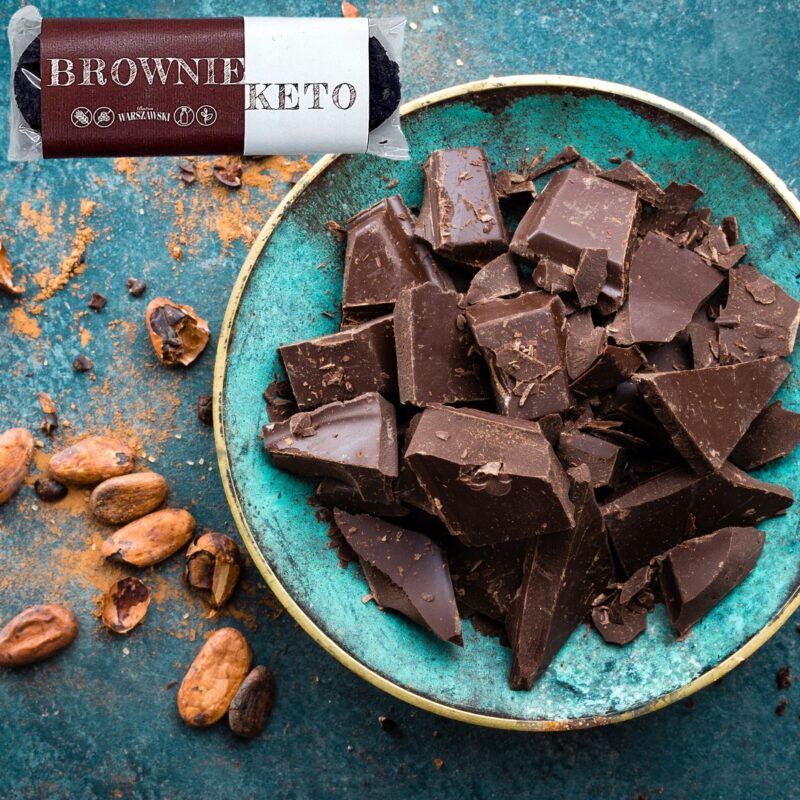 Baton Warszawski KETO 50g baton warszawski brownie nisko węglowodanowy - obrazek 3