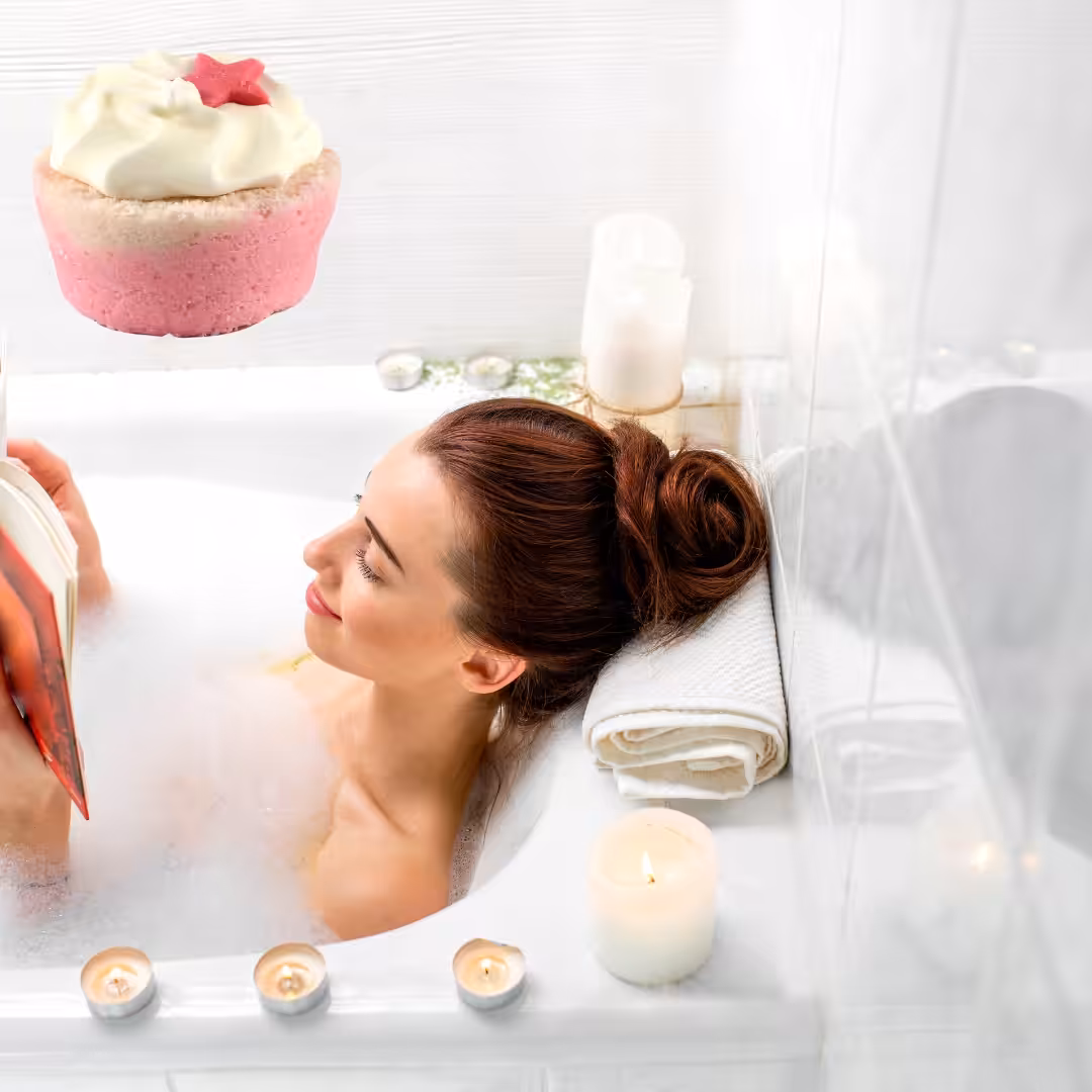 Kule do Kąpieli Babeczka Malina 35g Bosphaera babeczka do kąpieli Natural - obrazek 3