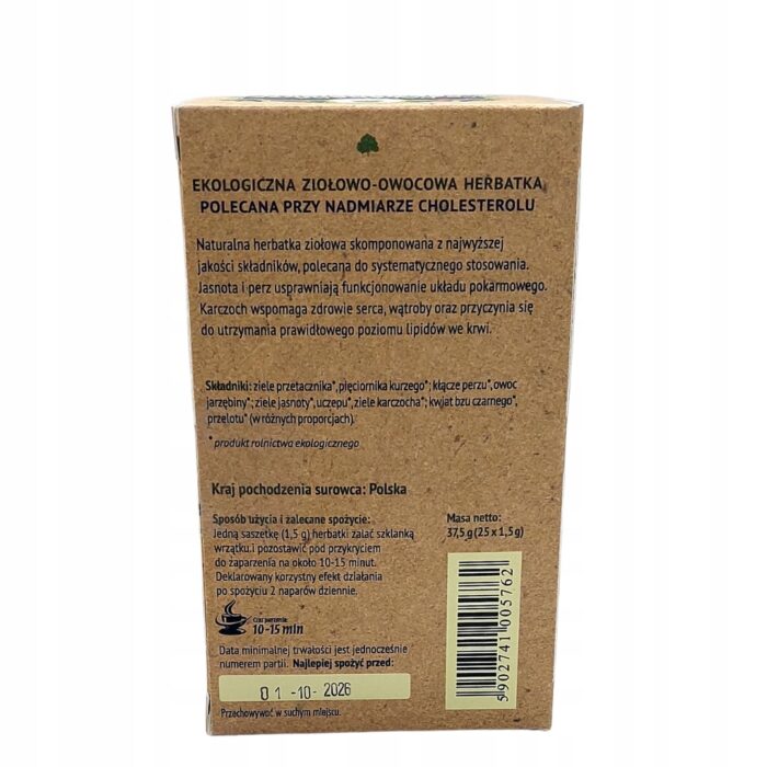 Herbata na cholesterol Dary Natury 25szast herbatka ziolowa na cholesterol - obrazek 2