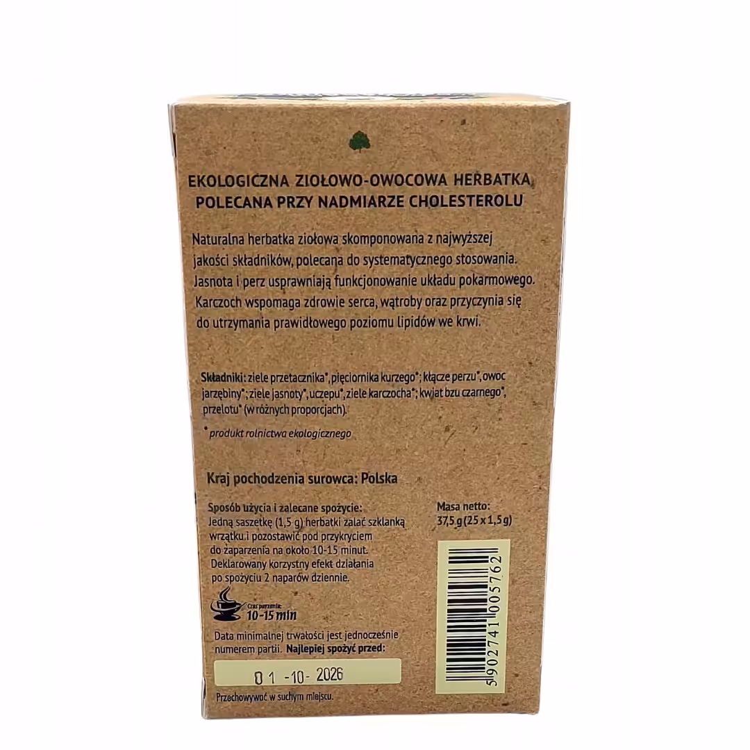 Herbata na cholesterol Dary Natury 25szast herbatka ziolowa na cholesterol - obrazek 2