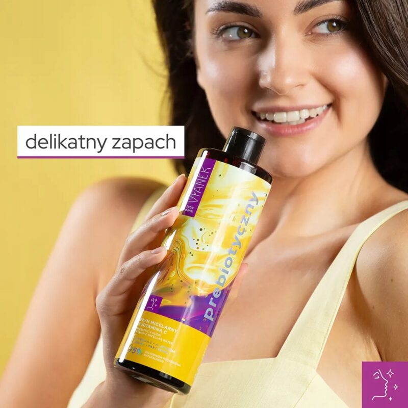 Płyn micelarny z witaminą C VIANEK Prebiotyczny Płyn do demakijażu 400ml - obrazek 6