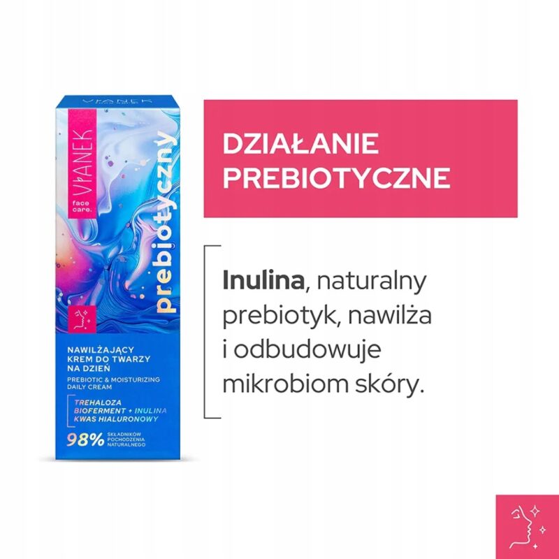 Nawilżający krem do twarzy na dzień VIANEK Prebiotyczny krem do cery suchej - obrazek 4