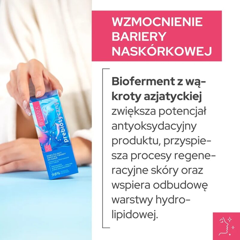 Nawilżający krem do twarzy na dzień VIANEK Prebiotyczny krem do cery suchej - obrazek 6