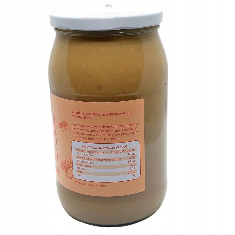 2x KruKam Pasta Orzechowa 100% Krem Orzechowy Crunchy 900g - obrazek 7