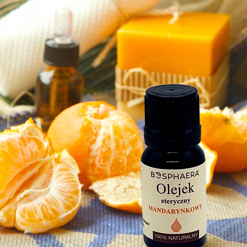 Naturalny olejek eteryczny mandarynkowy Bosphaera 10ml Idealny na zmęczenie - obrazek 5