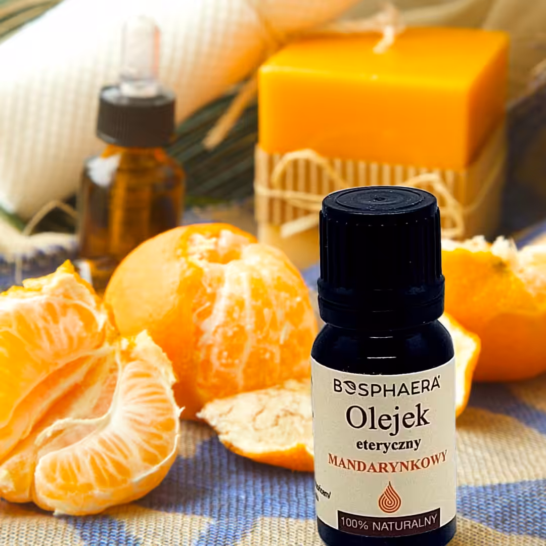 Naturalny olejek eteryczny mandarynkowy Bosphaera 10ml Idealny na zmęczenie - obrazek 5