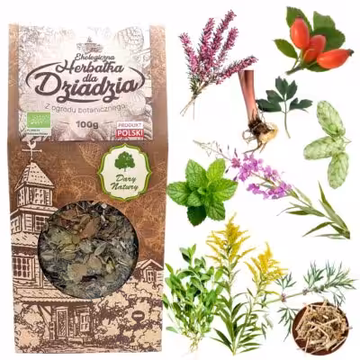 Herbata dla DZIADKA 100g Dary Natury prezent dla dziadka Zdrowie w Filiżanc