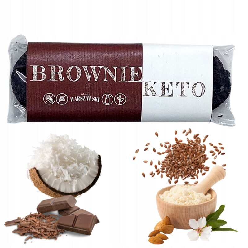 Baton Warszawski KETO 50g baton warszawski brownie nisko węglowodanowy