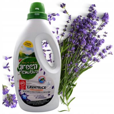 Hipoalergiczny płyn do prania tkanin Ecolabel LAWENDA Green Emotion 1500ml