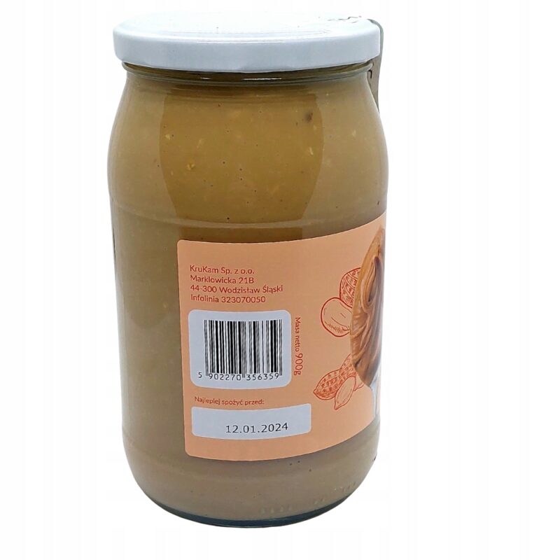 2x KruKam Pasta Orzechowa 100% Krem Orzechowy Crunchy 900g - obrazek 9
