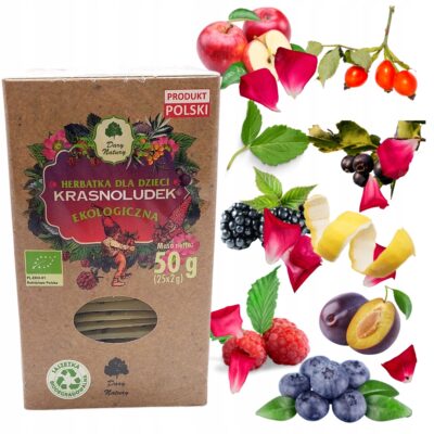 Herbata Owocowa dla dzieci Krasnoludek Dary Natury 50g napar owocowy dzieci