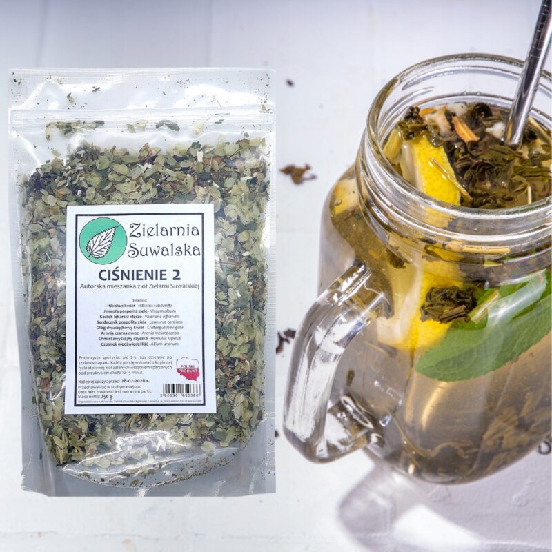 Ciśnienie 2 Mieszanka Ziół - zioła na nadciśnienie Zielarnia Suwalska 250g - obrazek 2