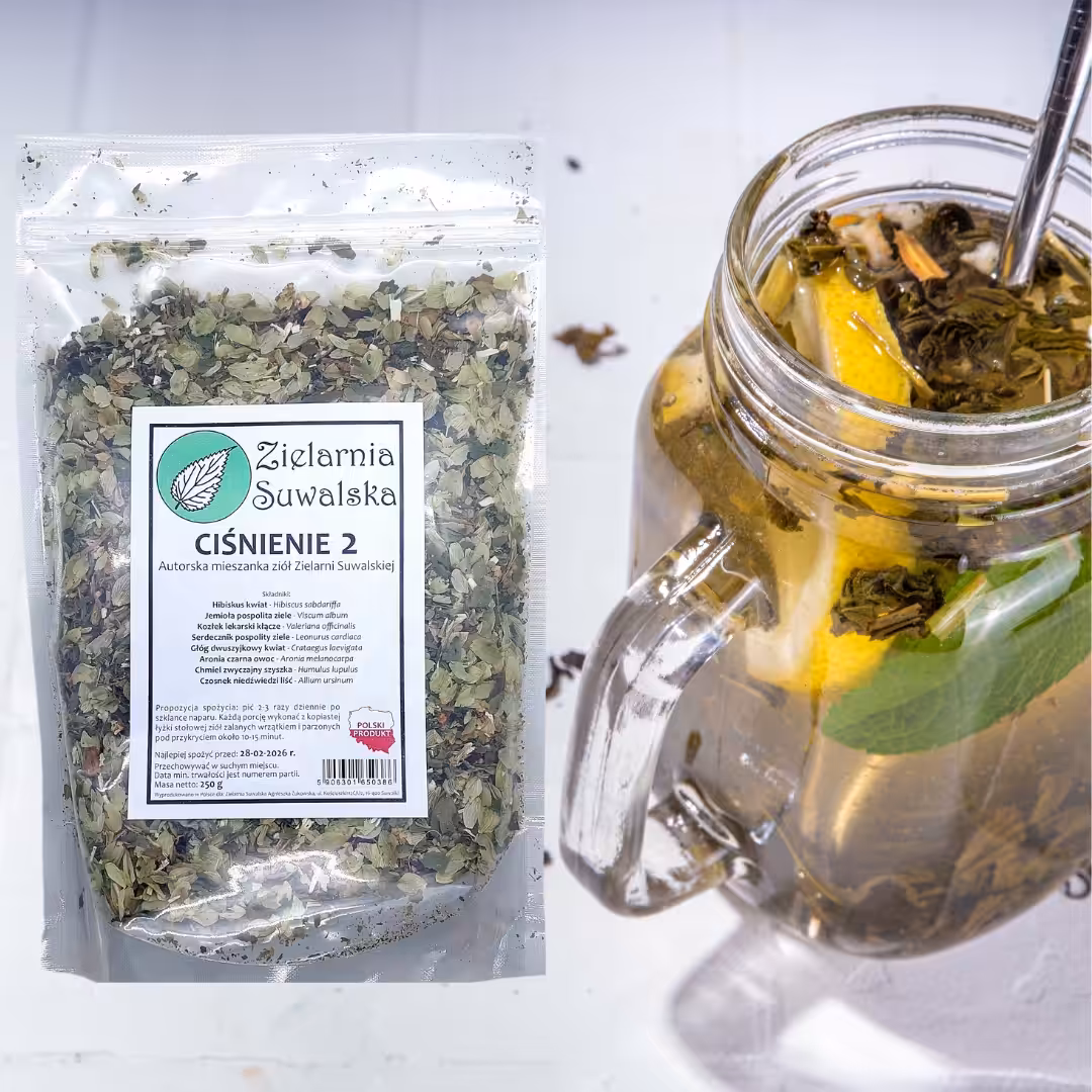 Ciśnienie 2 Mieszanka Ziół - zioła na nadciśnienie Zielarnia Suwalska 250g - obrazek 2