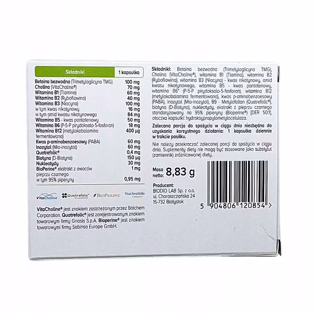 Witamina B Complex+ Biowen 15 kaps witaminy na układ nerwowy, na odporność - obrazek 7