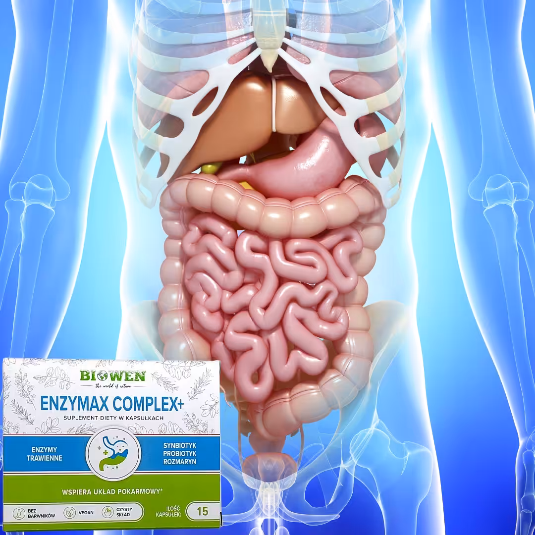 Enzymax Complex Biowen Enzymy trawienne 15 kaps PROMOCJA - obrazek 2