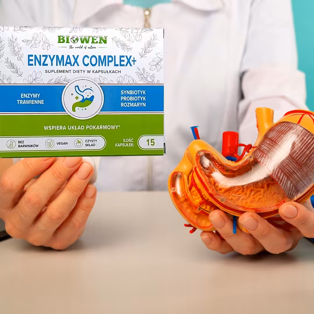 Enzymax Complex Biowen Enzymy trawienne 15 kaps PROMOCJA - obrazek 5