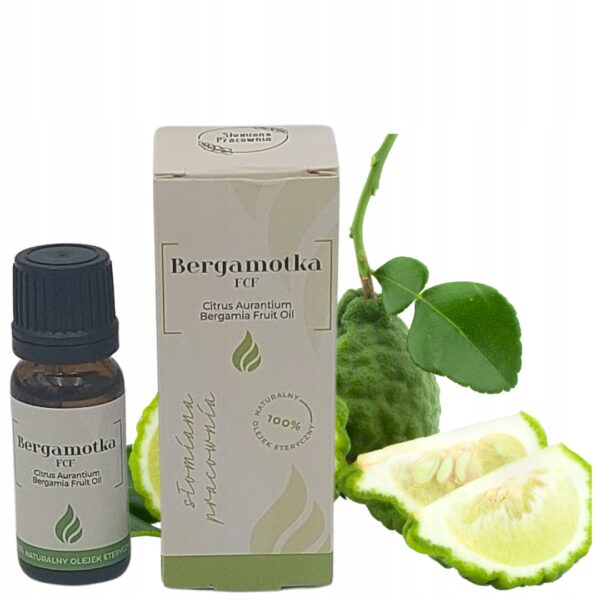 Olejek eteryczny Bergamotka FCF, SŁOMIANA PRACOWNIA, 100% naturalny, 10 ml