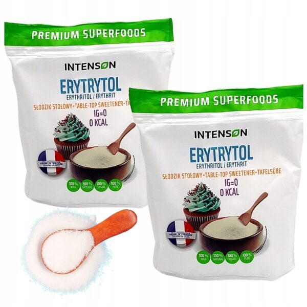 2 x Intenson Erytrytol 1kg Erytrytol Francja erytrol naturalny słodzi