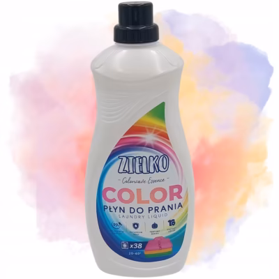 ZIELKO Płyn do prania tkanin kolorowych, płyn do prania kolorowego 1,52L