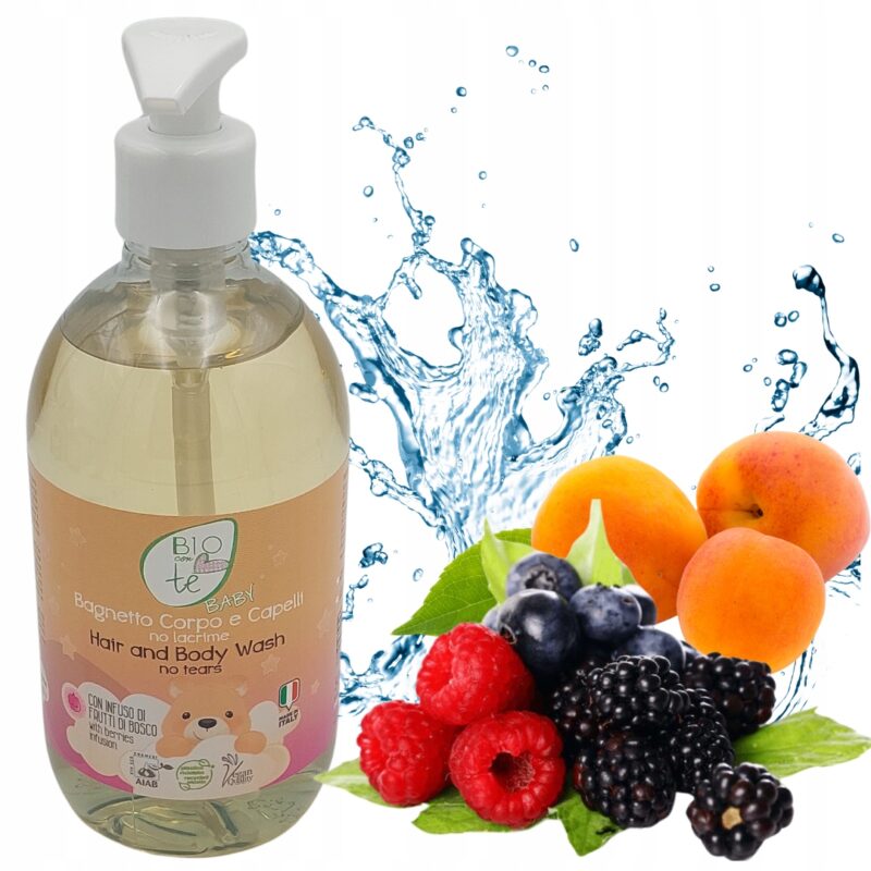 Płyn do kąpieli dla dzieci do ciała i włosów Pierpaoli Biocontè Baby 500ml