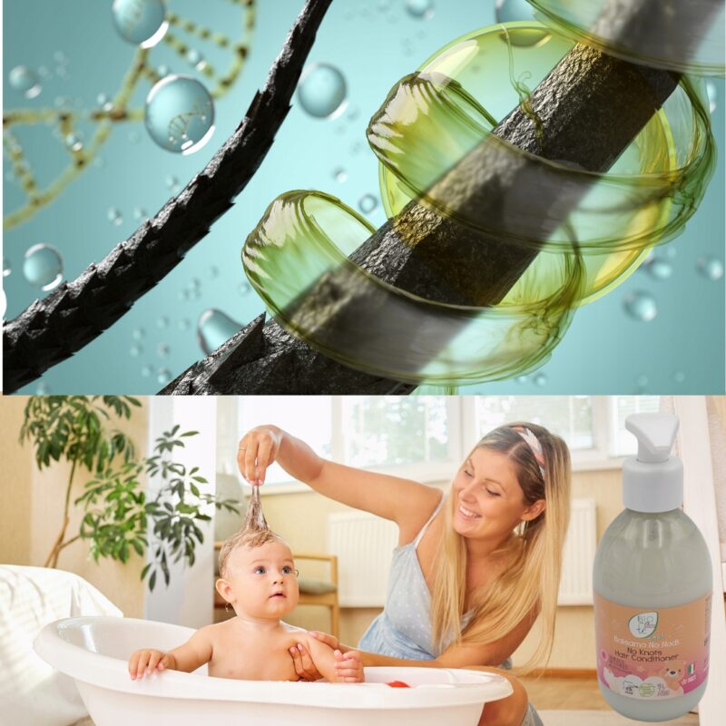 Odżywka do włosów dla dzieci, Odżywka ułatwia rozczesywanie Pierpaoli 300ml - obrazek 4