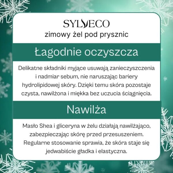 Zimowy żel pod prysznic z olejkami bergamotka sosna cynamon 150ml Sylveco - obrazek 4