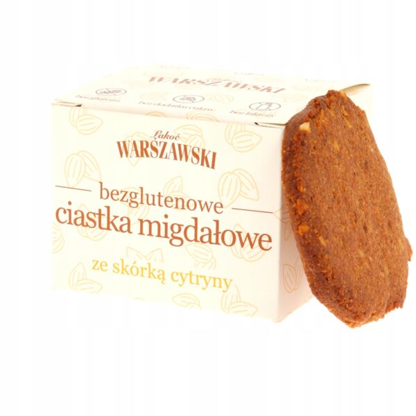 Ciastka migdałowe ze skórką z cytryny, ciastka bezglutenowe 5x30 g - obrazek 4