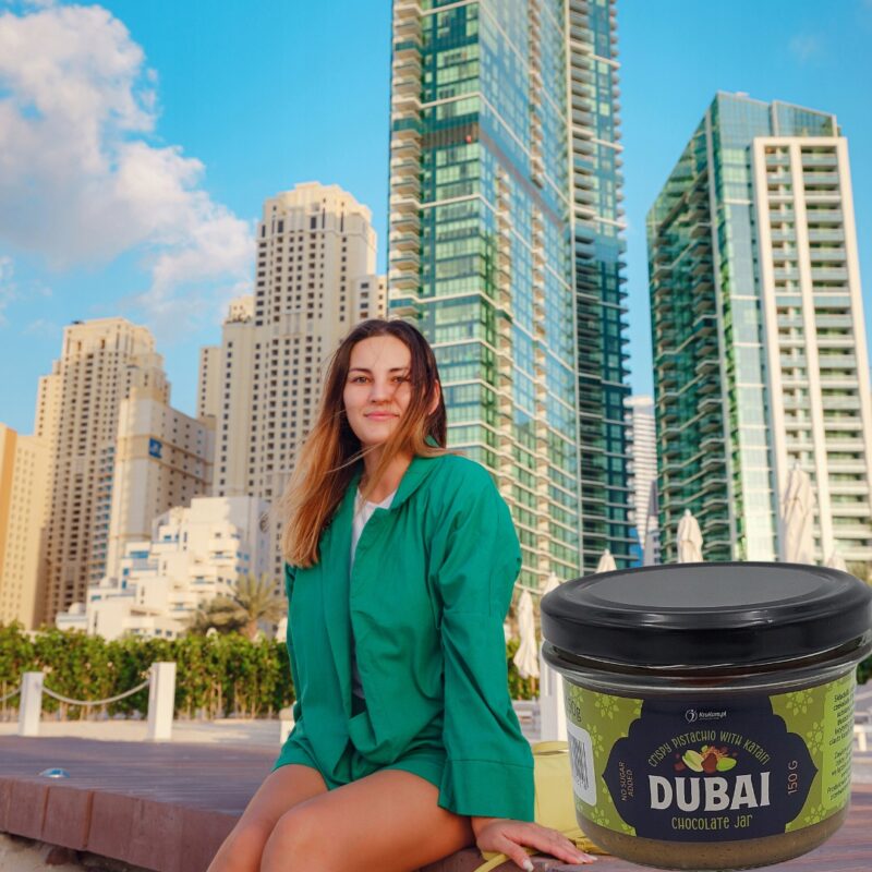 Dubai Chocolate Jar 150g Deser dubajski czekoladowy Czekolada dubajska - obrazek 5