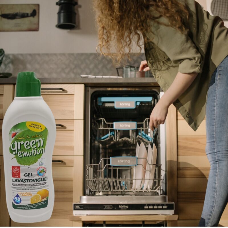 Green Emotion hipoalergiczny żel do zmywarki o świeżym zapachu cytryny 650 - obrazek 3