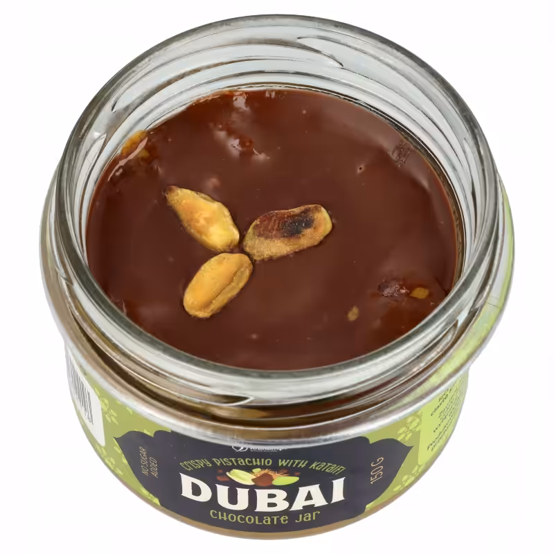 Dubai Chocolate Jar 150g Deser dubajski czekoladowy Czekolada dubajska - obrazek 2