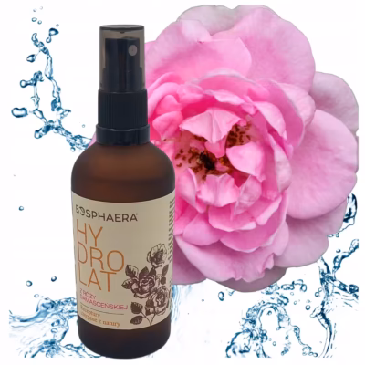 Naturalny Hydrolat z róży damasceńskiej Bosphaera100ml Łagodzi podrażnienia